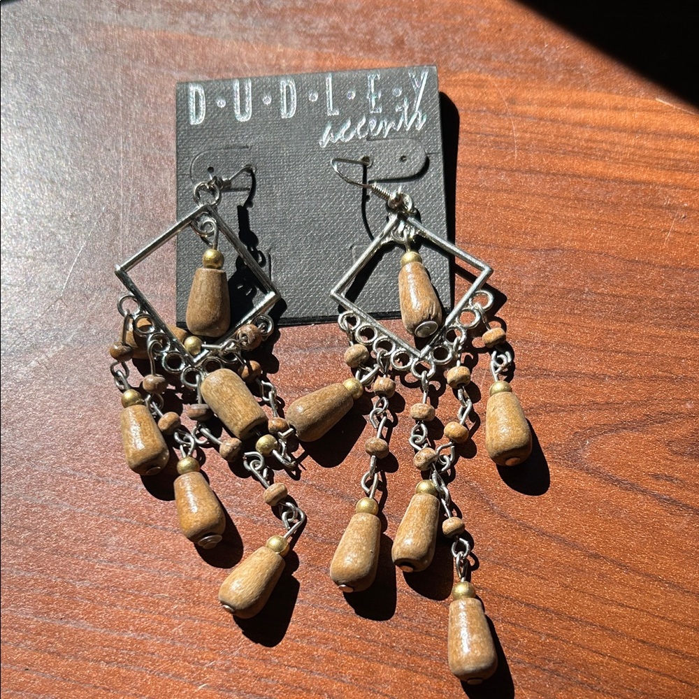 Dudley Brown Beaded Dangle Women's Earrings